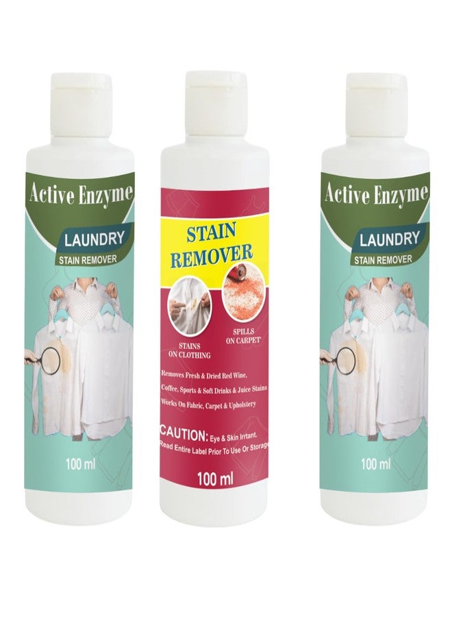 TOOVUS Stain Remover Combo Pack of Pista, Red and Pista Stain Remover | Multi-Surface Cleaning Solution for Clothes, Fabrics, Upholstery (100 g Each) - Image 1